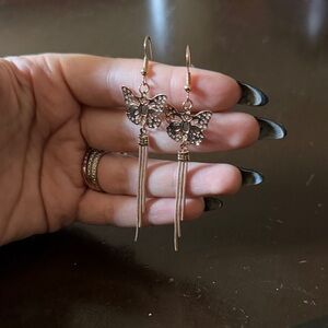 Elegant Butterfly Dangle Earrings